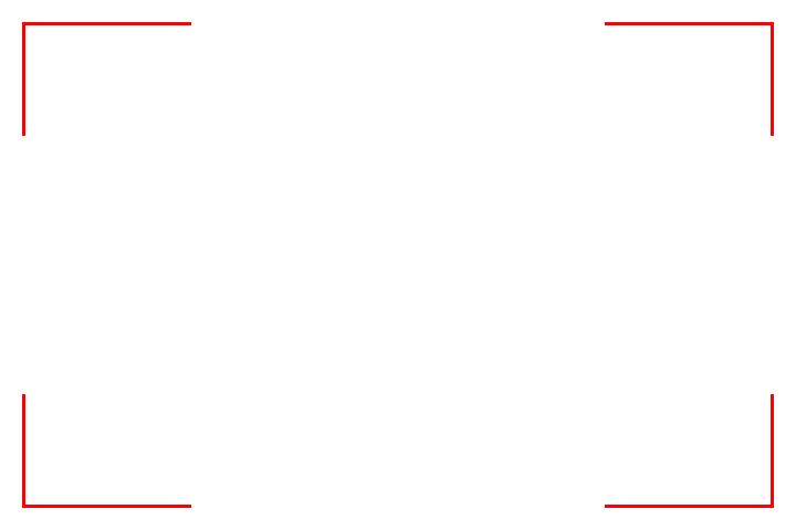 Overlay only with red corners