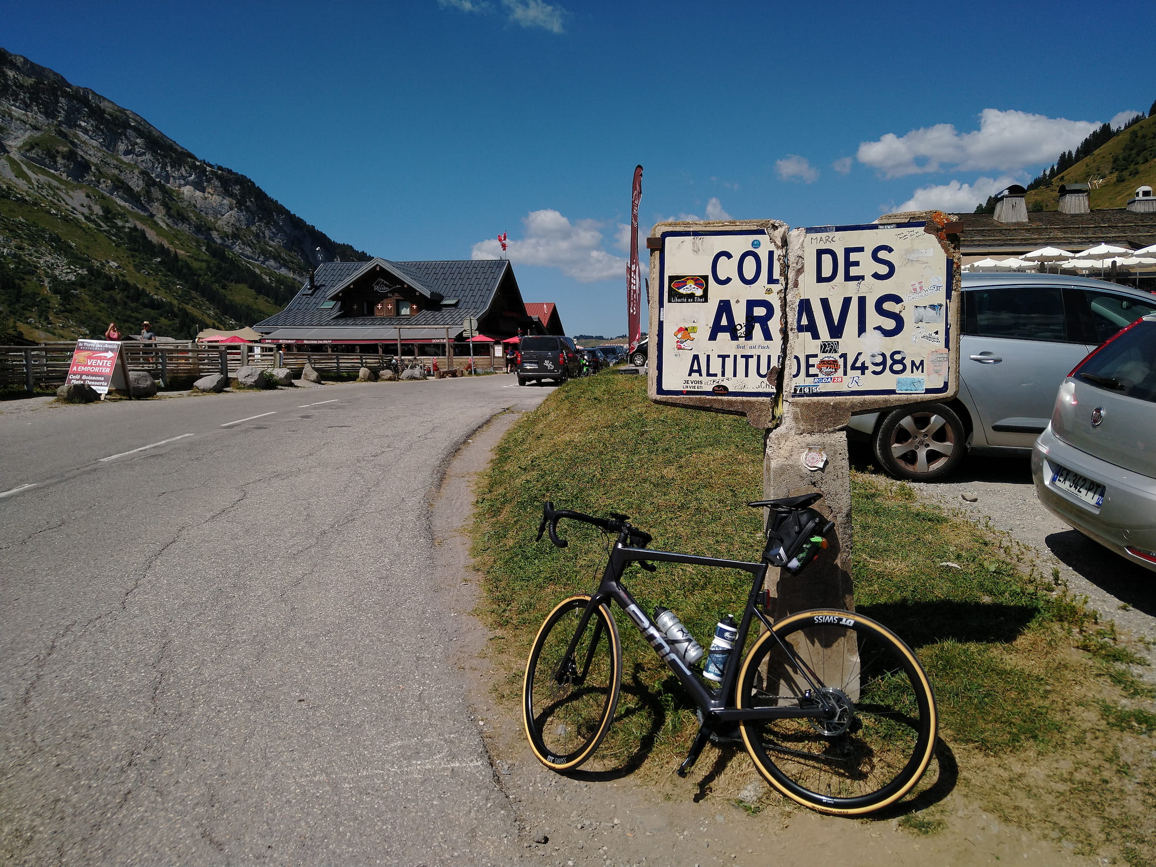 At the top of Col des Aravis