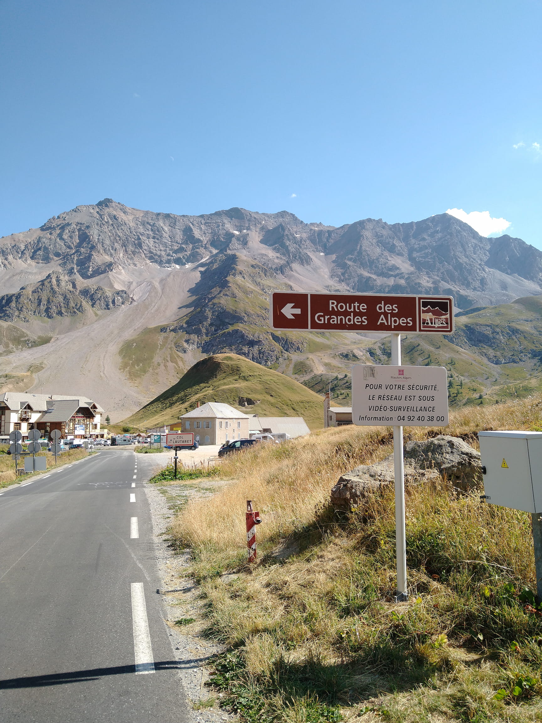 Street sign for the 'Route des Grandes Alpes'