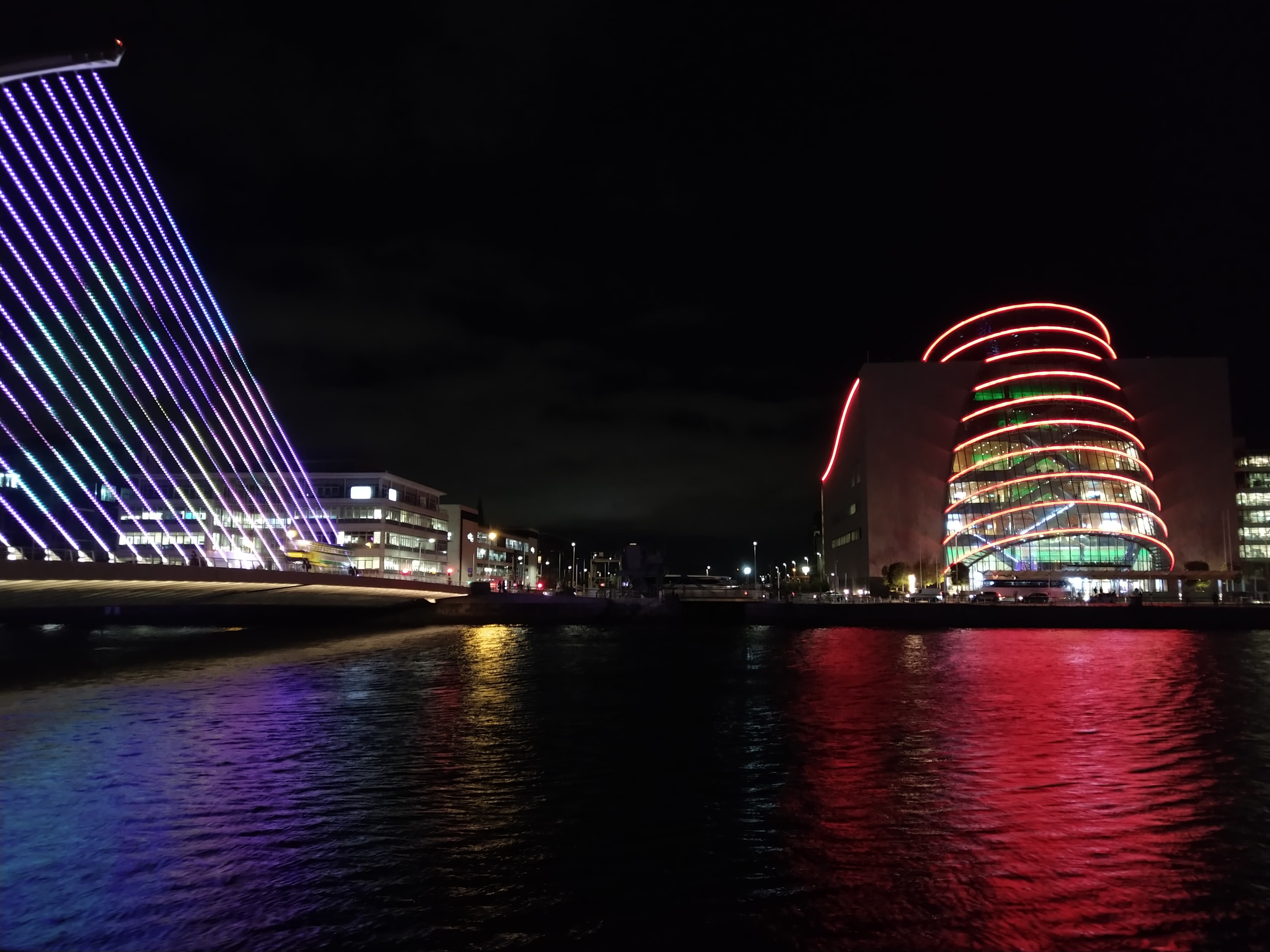 View of the Convention Centre Dublin across the River Liffey